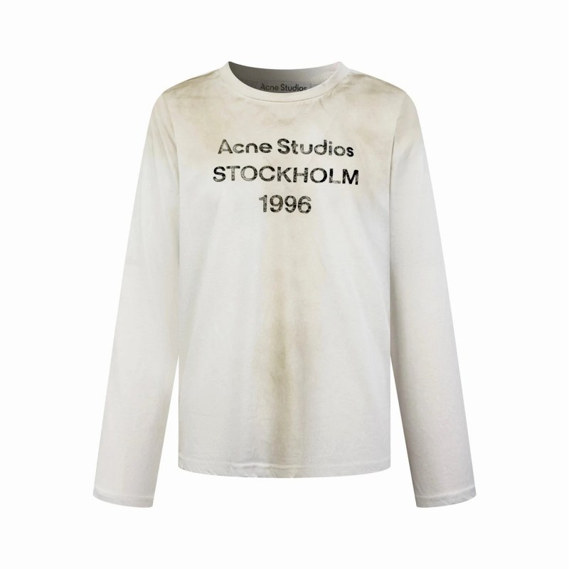 Acne Studios Stockholm 1996 Long-Sleeve T-Shirt in Cotton-Hemp Slub Jersey