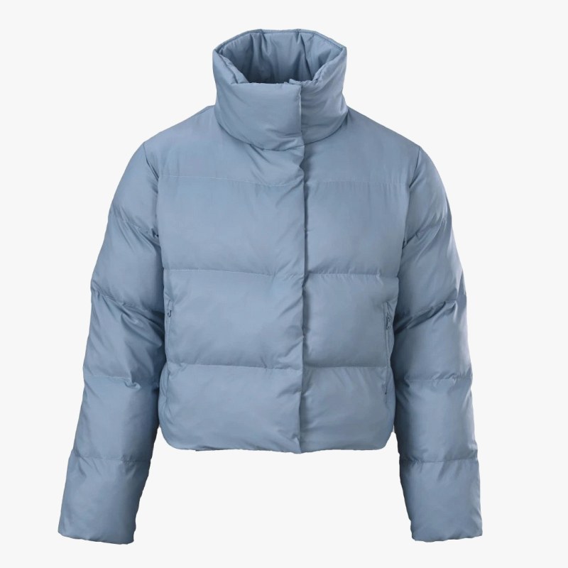 Alo Yoga Cropped High-Neck Puffer Jacket in Five Colorways