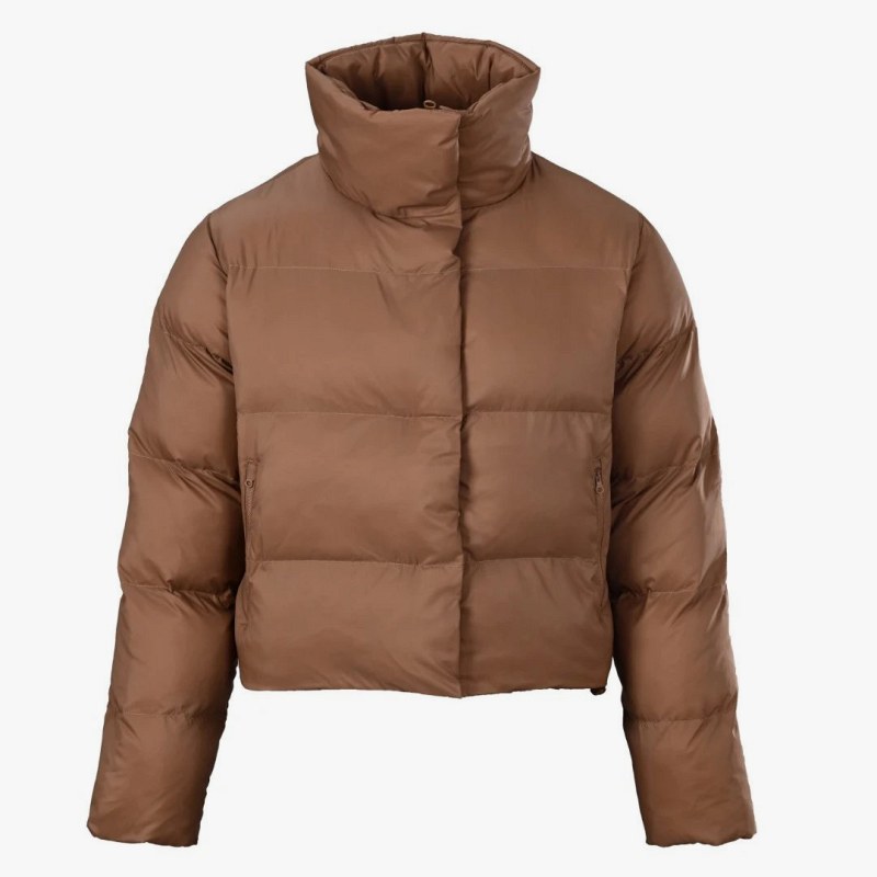 Alo Yoga Cropped High-Collar Puffer in Five Colorways, XS–L