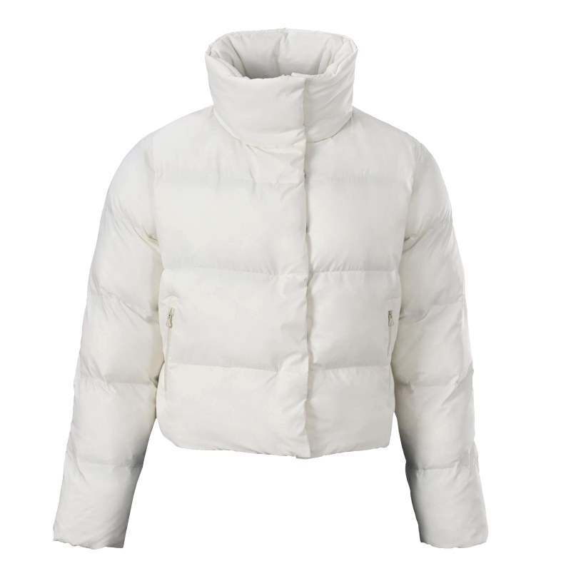 Alo Yoga Short Ken Bean High Neck Gold Down Cotton Coat