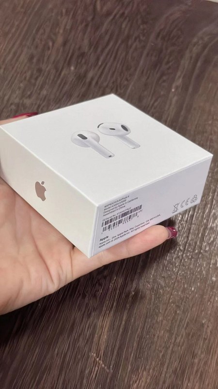 Apple AirPods White Retail Packaging — a Lid-and-Base Paper Sales Box