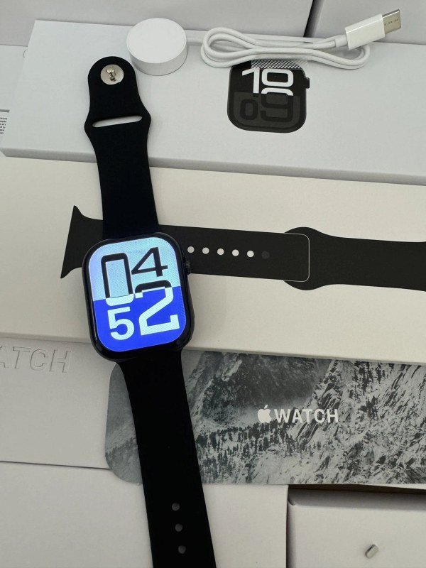 Apple Watch gray sports watch in modern everyday style