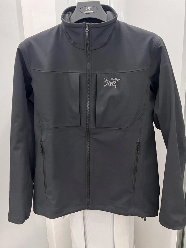 Arc'teryx Gamma-Style Softshell Shell in Black, Hidden Grey, and Cold Grey, S–3XL