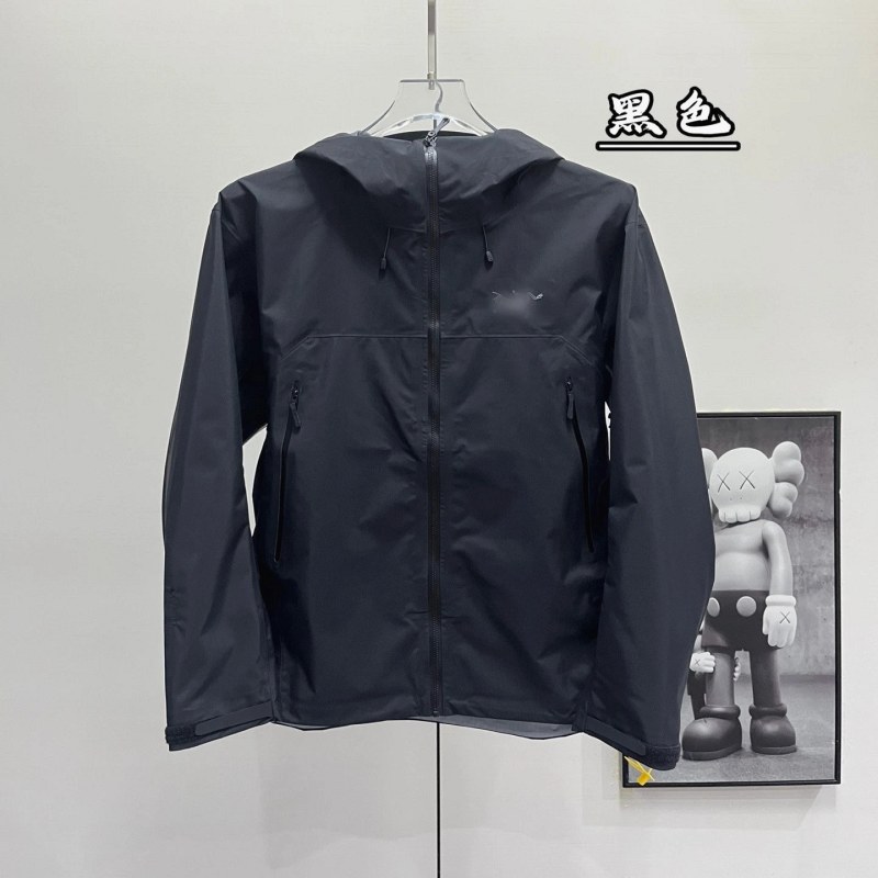 Arc'teryx Black Hooded Shell Jacket