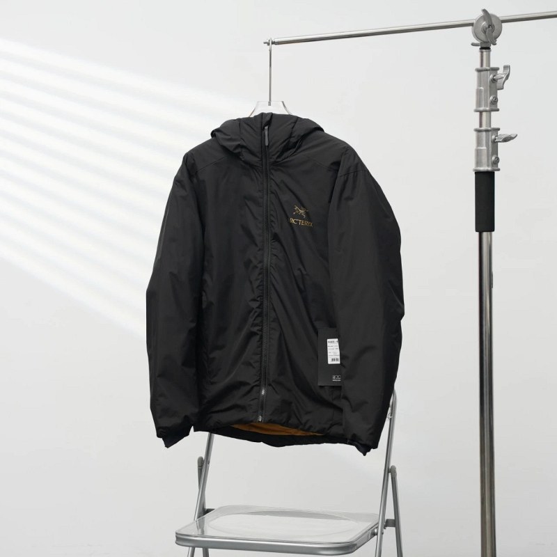 Arc'teryx Atom LT-Style Insulated Jacket in Black/Gold, S–3XL