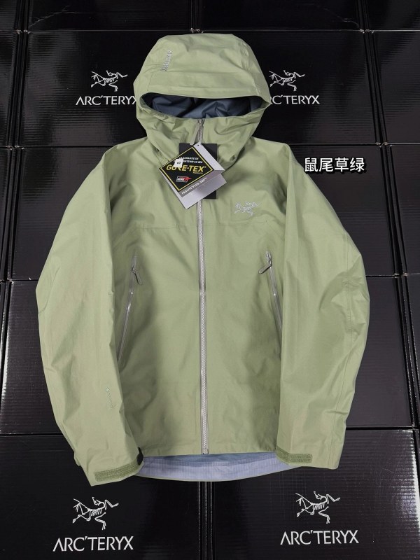 Arc'teryx Beta Lightweight-Style GORE-TEX Shell in a Single Solid Green