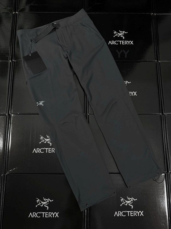 Arc'teryx Gamma-Style Outdoor Pants in Graphite Gray, Cut Short for Asian Fit