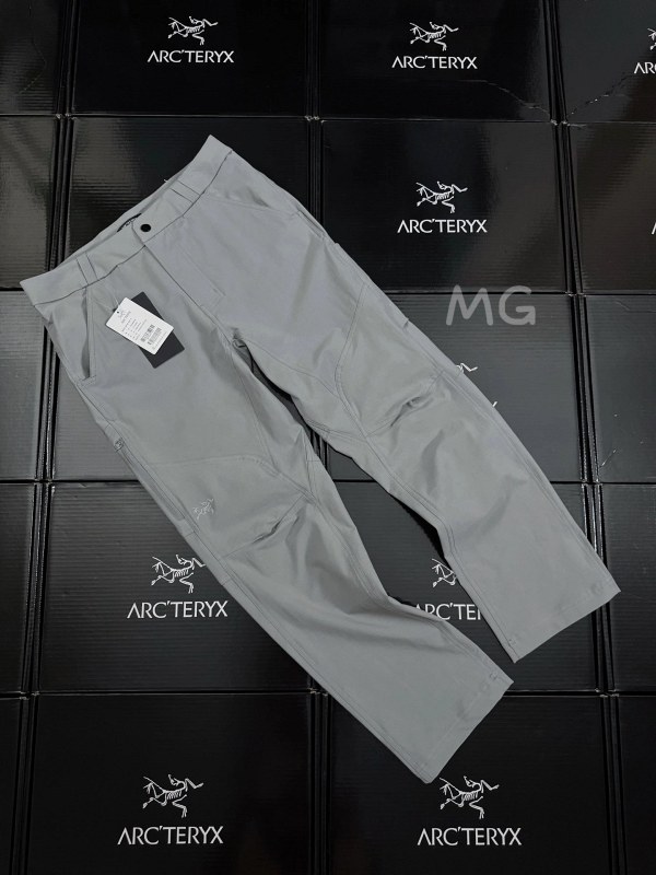 Arc'teryx-Style Cronin Gray Outdoor Pants in a Stretch Cotton-Nylon Blend