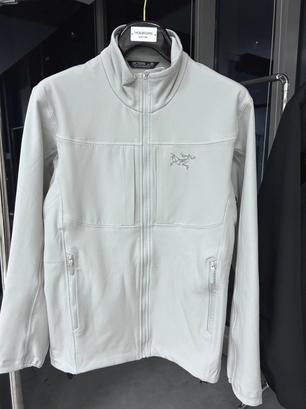 Arc'teryx Gamma MX softshell: a trim-fitting stretch shell in black and two grays