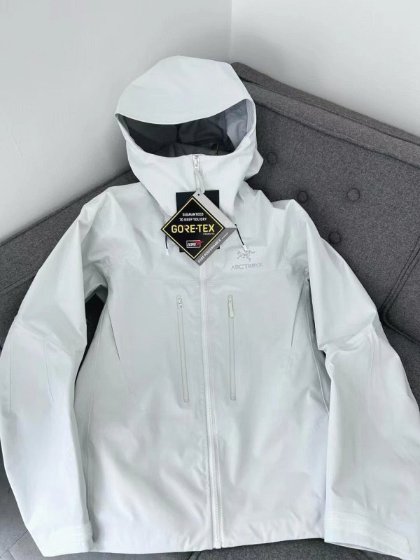 Arc'teryx White Technical Shell, Listed in Polar White, S–XXL