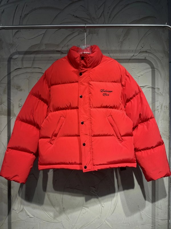 Balenciaga Oversized Puffer in Red or Black with Numeric 1/2/3 Sizing