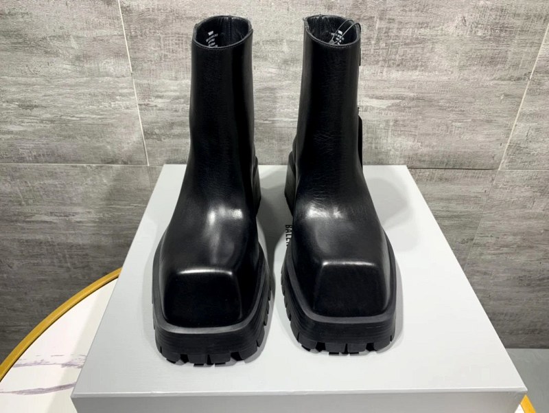 Balenciaga Troor Square-Toe Platform Boot, 6 cm Sole, Sizes 39–46