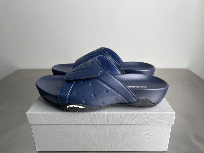 Balenciaga Monday Ultra Slides with a 4.5 cm Platform Sole and Distressed Upper