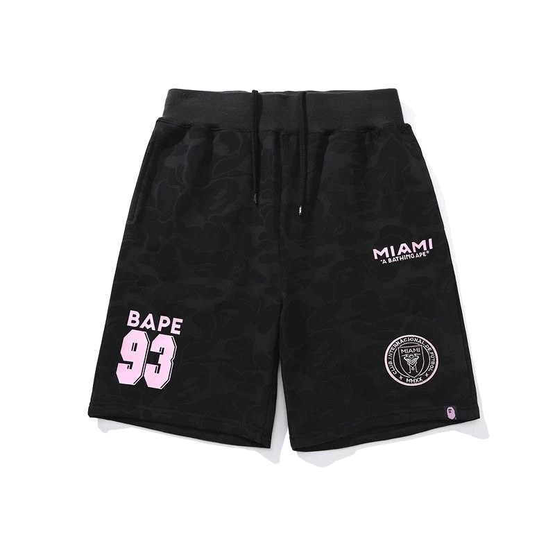 Bape Camo Athletic Shorts in Thin Cotton With a Drawstring Waist
