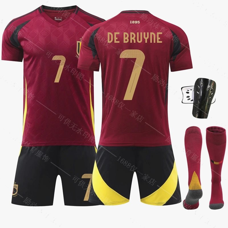 Belgium #7 De Bruyne Jersey in Retro Sports Style, With a 16–30 and XS–XXL Size Run