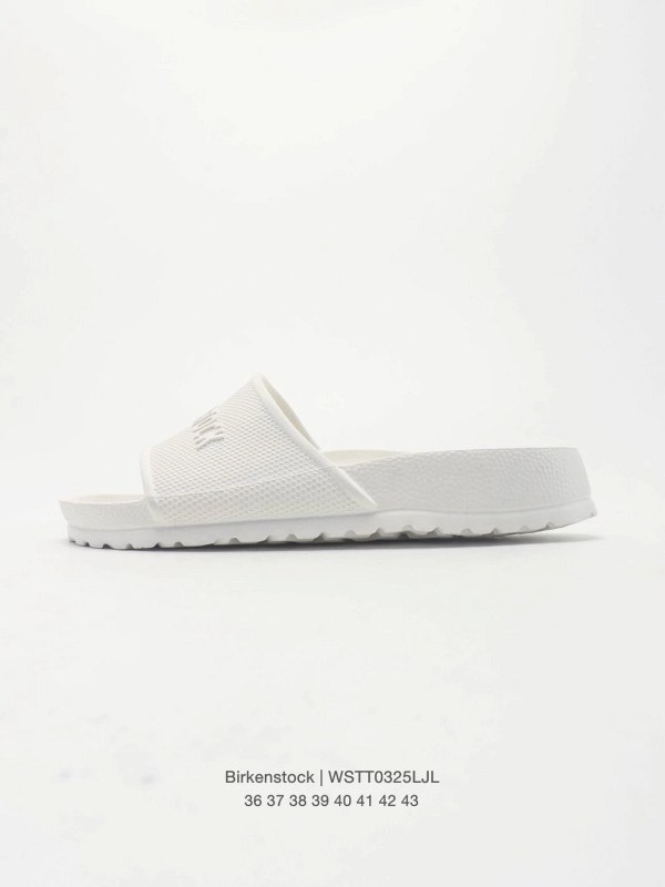 Birkenstock gray slides: a casual slide silhouette listed from size 35 to 45