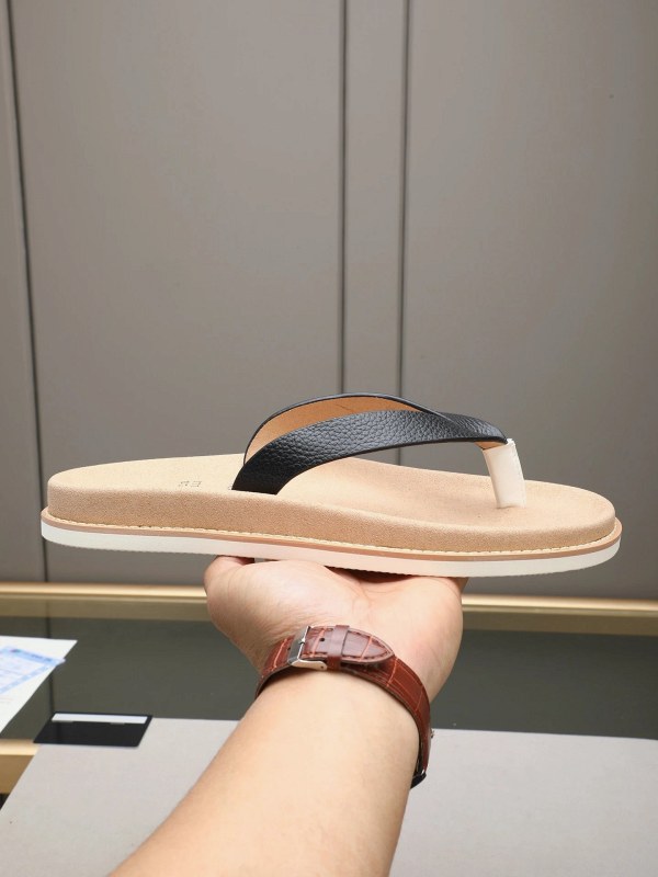 Brunello Cucinelli Suede Slides with an Adjustable Antiqued Buckle Strap