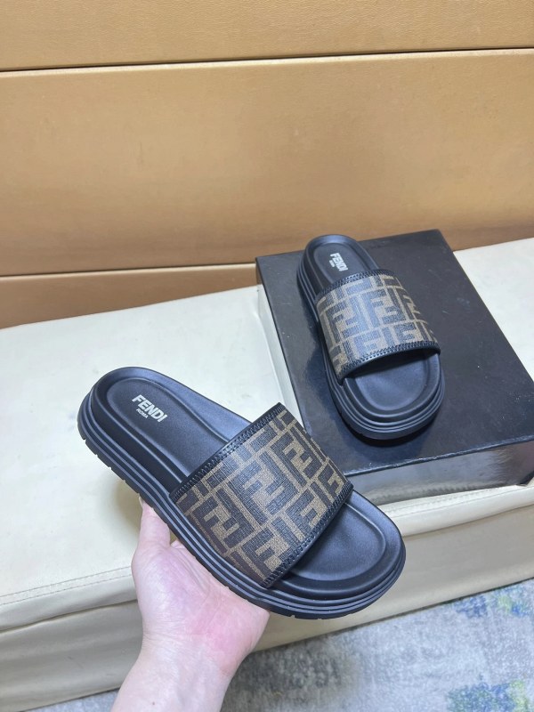 Brunello Cucinelli Gray Slides with a Listed Italian Leather Upper and Molded Sole