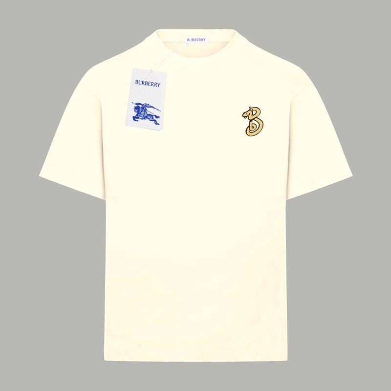 Burberry Snake-Year Print Tee in Listed 280g Double-Yarn Cotton