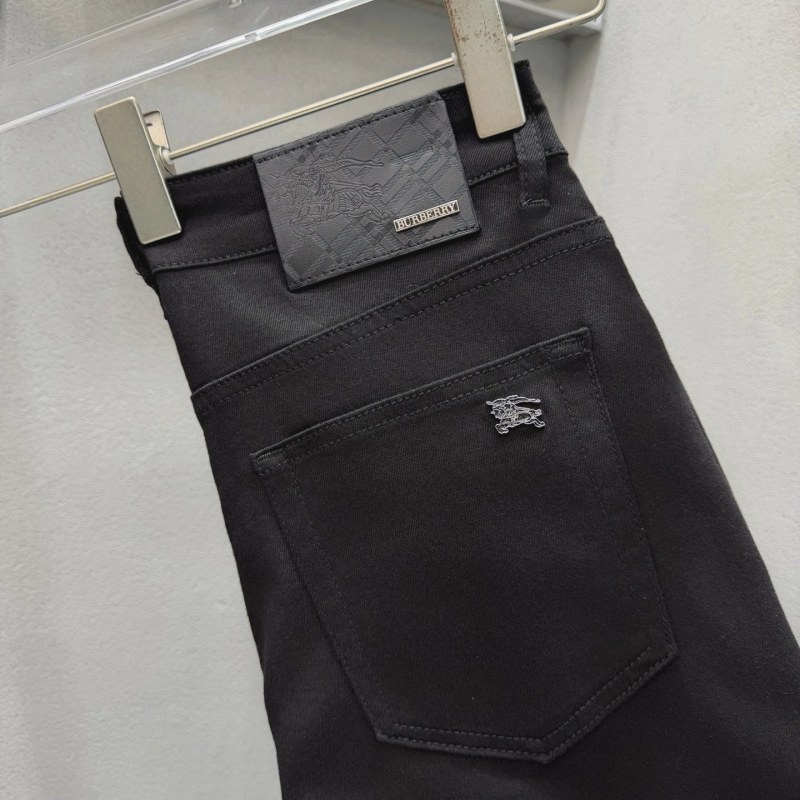 Burberry Black High-Waist Straight-Leg Jean, Style H076, in Sizes 28–38