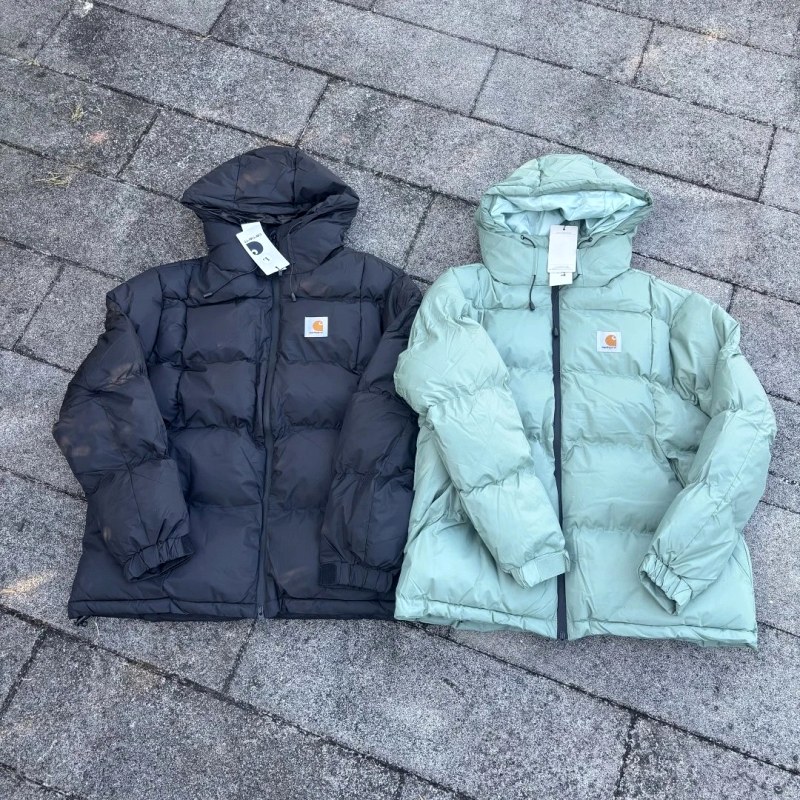 Carhartt WIP FW23 hooded puffer with a Toray 600D ripstop shell and taped YKK zips