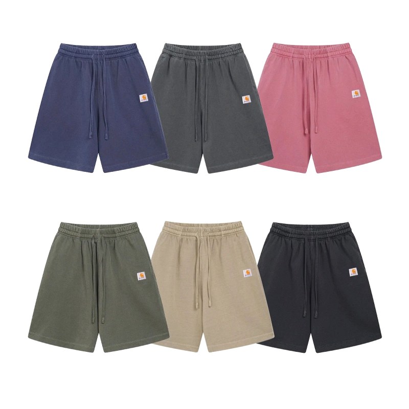Carhartt Multicolor Shorts: Cotton Terry, Relaxed Cut, Embroidered Detail