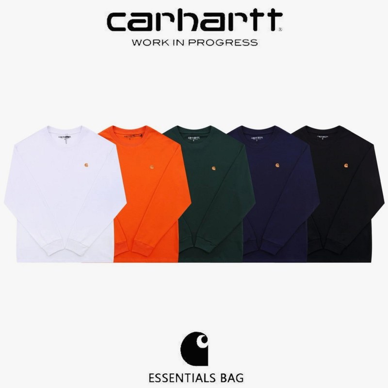 Carhartt Multicolor Sweatshirt Collection: Cotton Crewnecks With Embroidered Badge Detailing