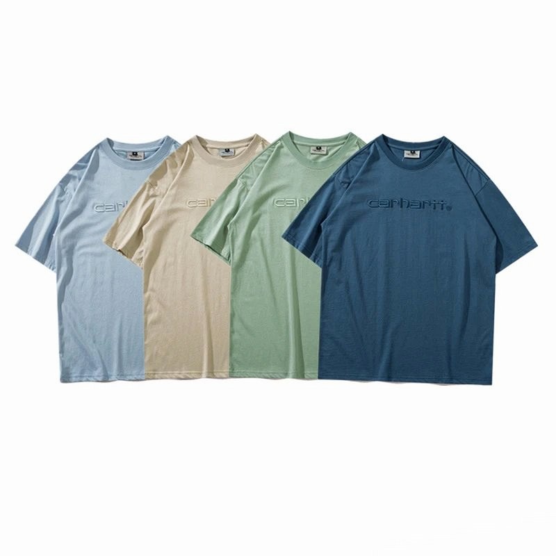 Carhartt Embroidered Script Tee Collection — Loose-Fit Cotton Jersey in Seven Colors