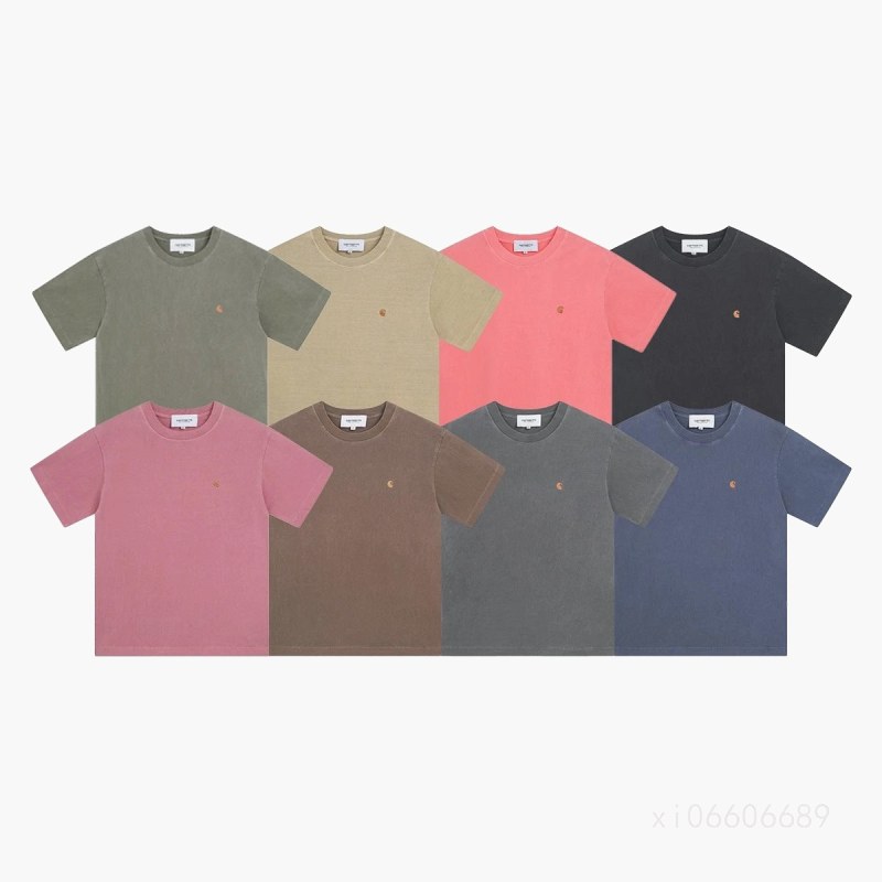 Carhartt Loose-Fit 100% Cotton Crew Tees in 23 Solid and Washed Colorways