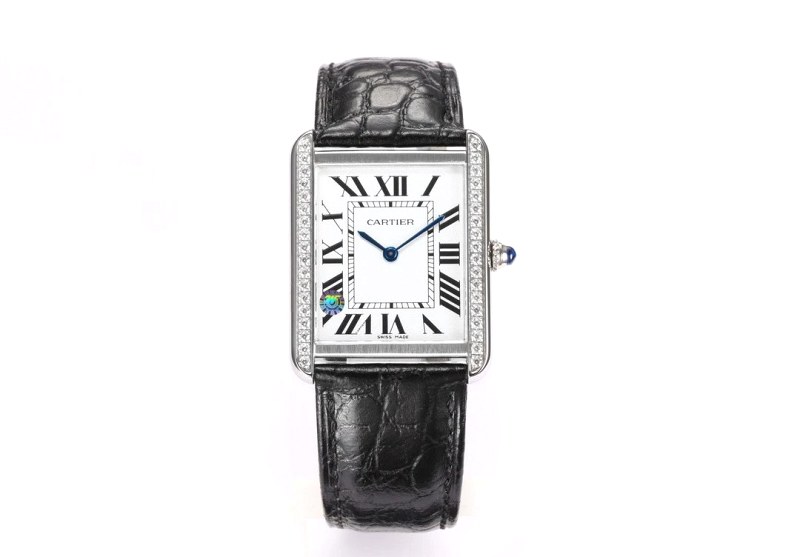 Cartier Tank-Style Watch in Two Case Sizes with a Stated Swiss Quartz Movement