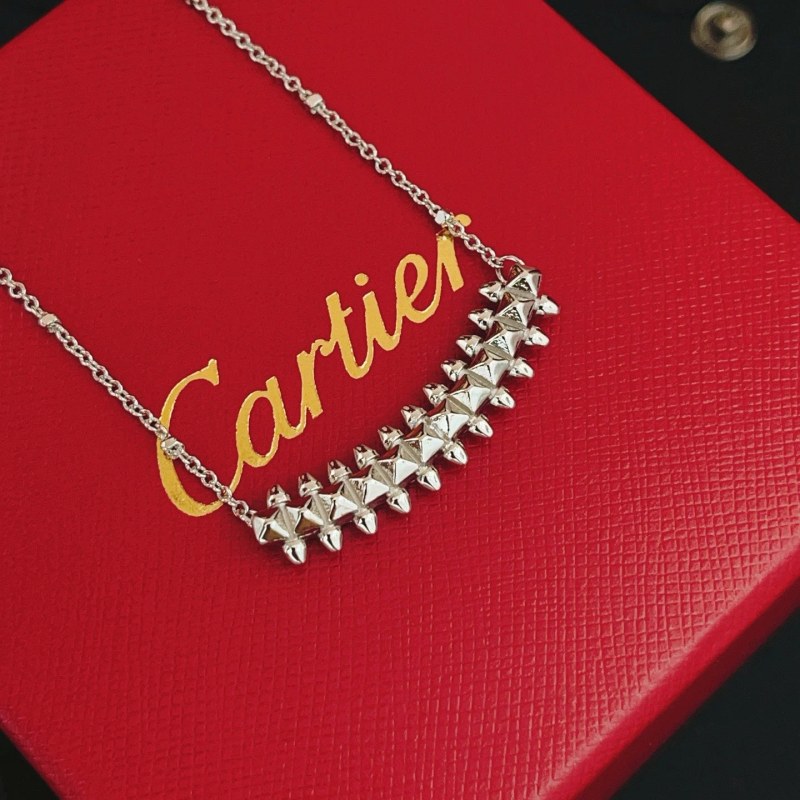 Cartier Nail-Motif Necklace in Everyday Modern Style