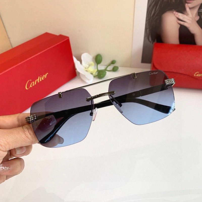 Cartier White Sunglasses: Metal Frames Aimed at Everyday Driving and Travel