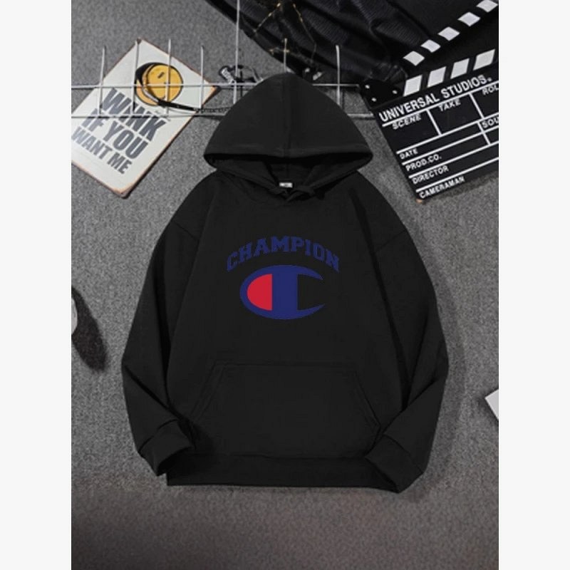 Champion hooded pullover in a relaxed streetwear cut, 351–399 g weight class