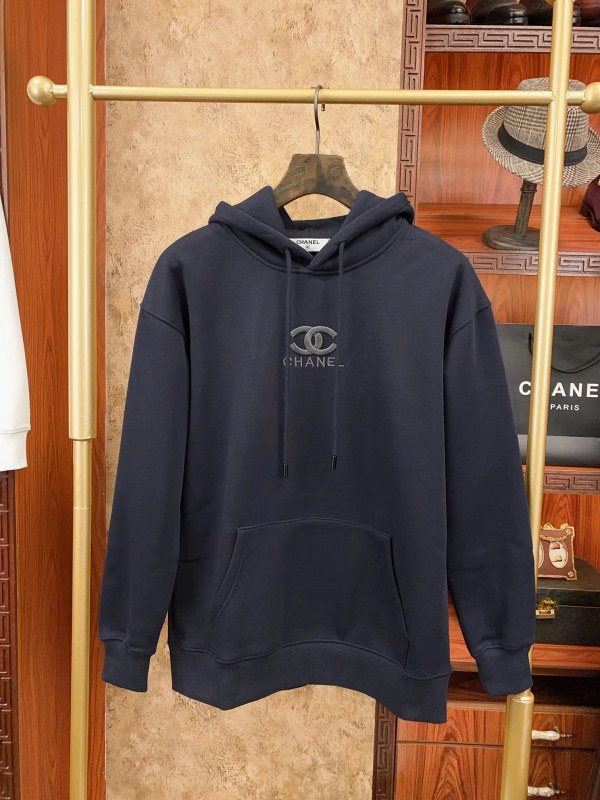 Chanel Black Hoodie With a Three-Dimensional Chest Logo in a Relaxed Streetwear Cut