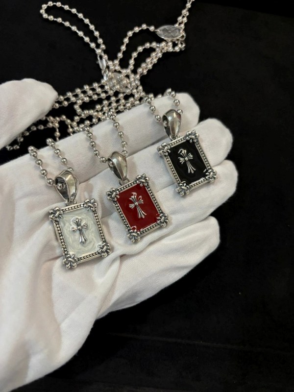 Chrome Hearts Cross Pendant in a Black Finish for Everyday Wear
