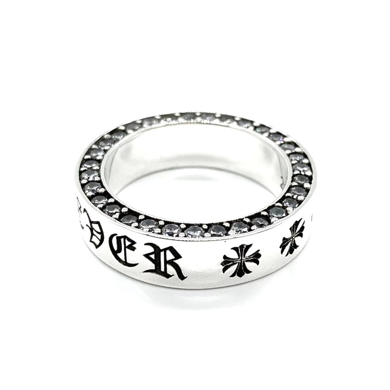 Chrome Hearts Forever Band in Silver, Engraved and Listed in Sizes 12–24