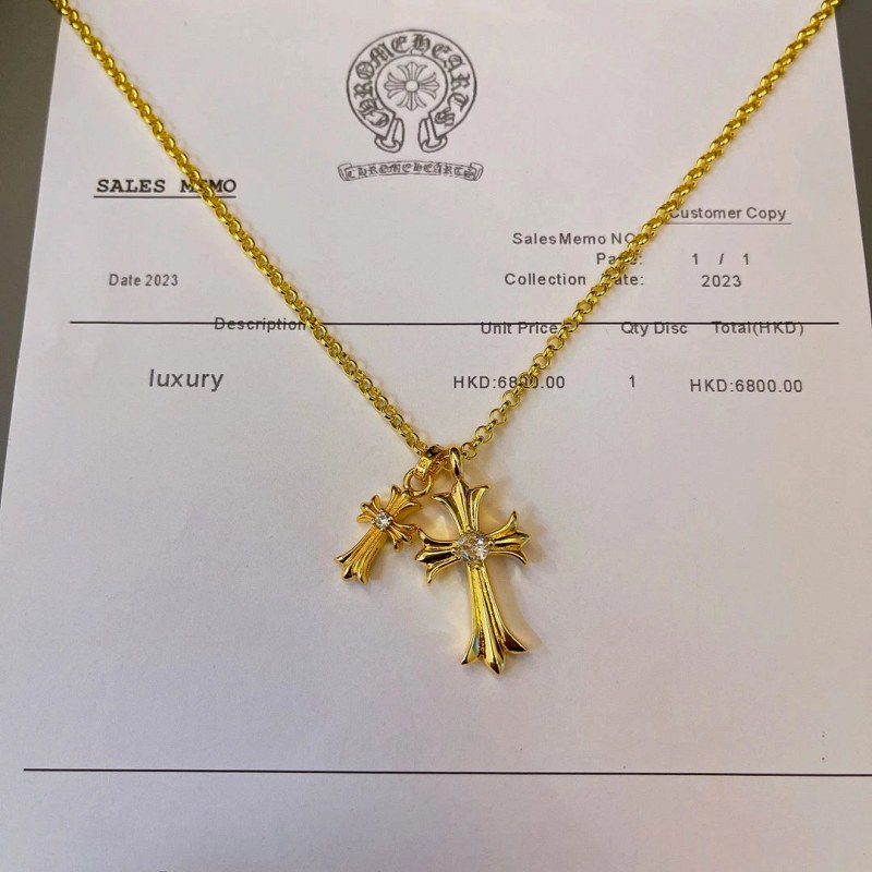 Chrome Hearts Gray Necklace in a Modern Everyday Style, Listed as a Unisex Chain