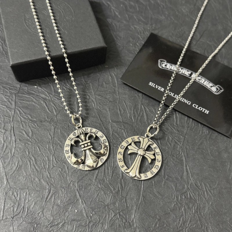 Chrome Hearts Silver Jewelry in a Modern Everyday Style — Chain and Bracelet Set Listed at Size 60