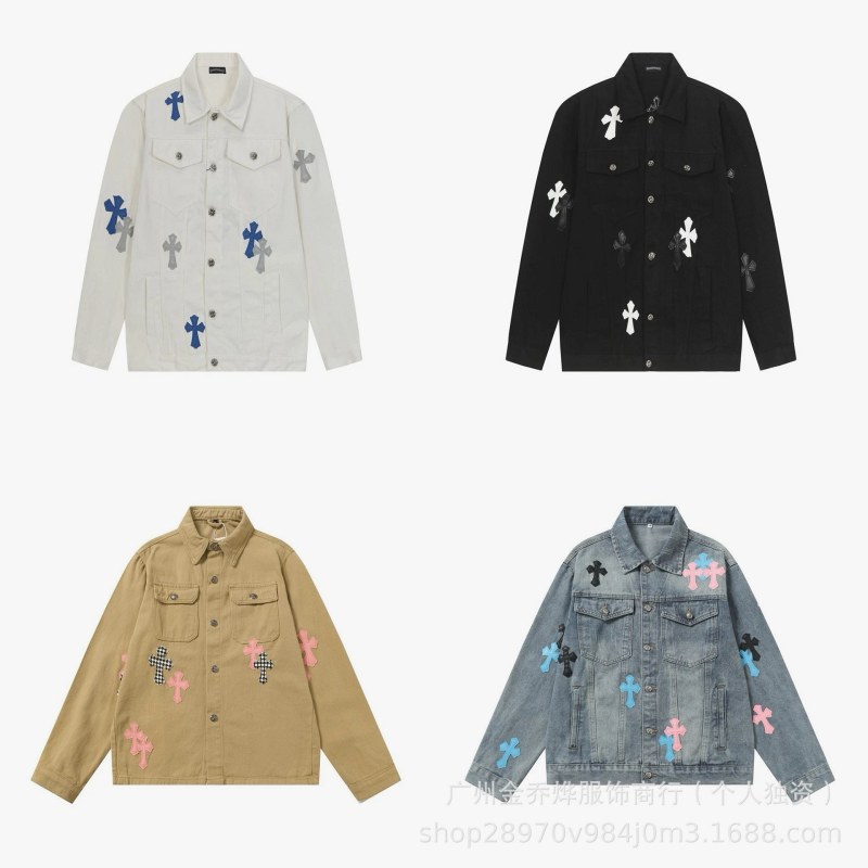 Chrome Hearts Multicolor Jacket Collection — Loose-Fit Cotton Jacket with Patch Lettering