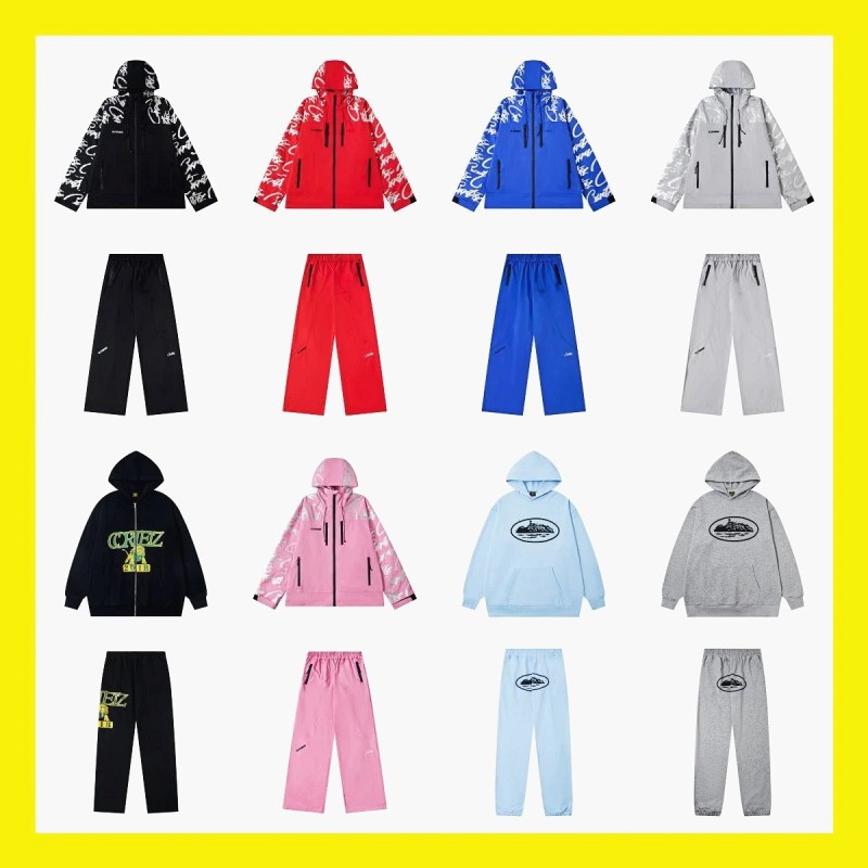 Corteiz Hoodie Collection in 38 Colourways, Boxy Drop-Shoulder Cut, S–XL