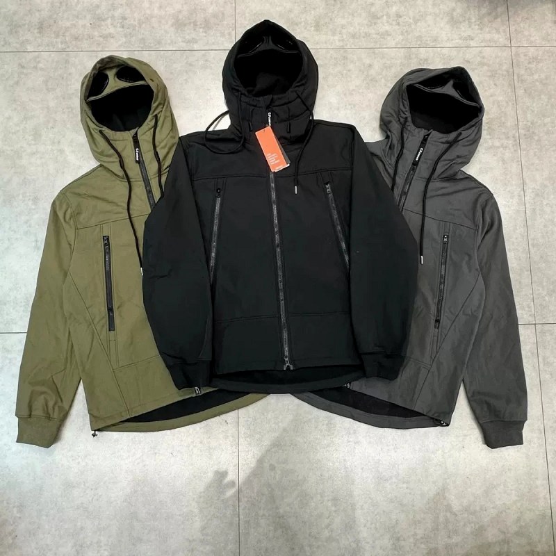 C.P. Multicolor Hooded Cotton Cardigan Collection — 18 Colorways, Fleece-Lined