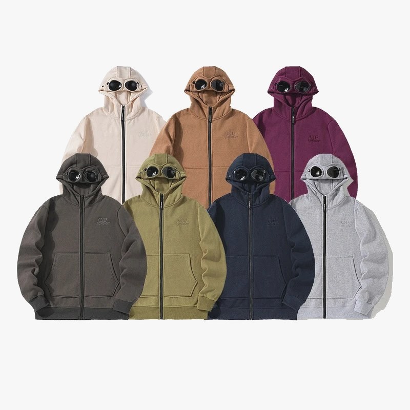 C.P. Multicolor Hooded Print Jacket Collection in 28 Colorways, Sizes M–XXL
