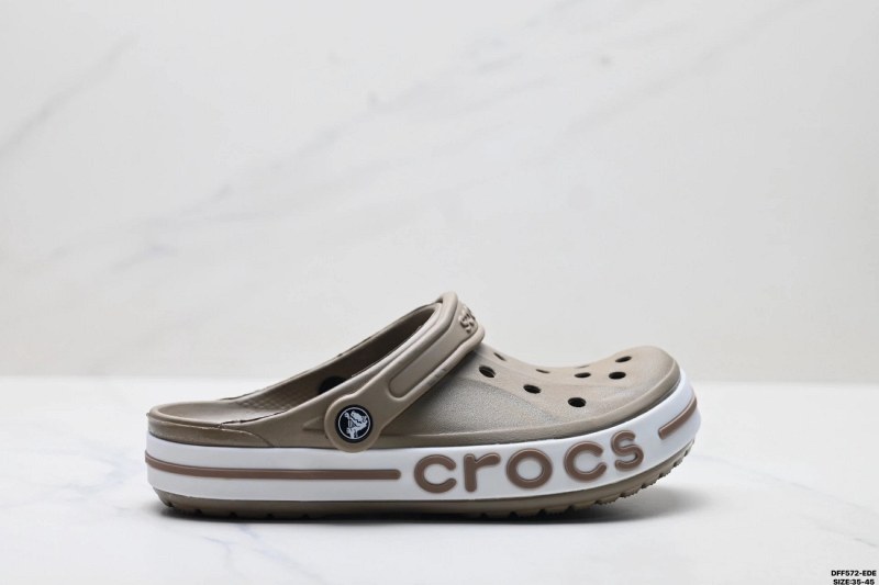 Crocs Bayaband Clogs in Gray: A Ventilated EVA Slip-On Listed in Sizes 35–45