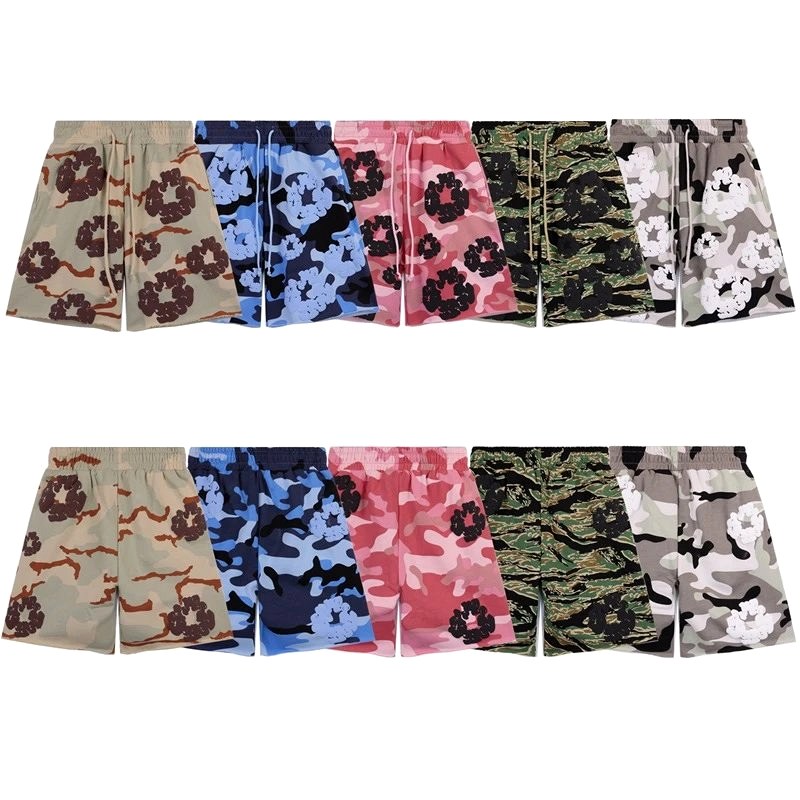 Denim Tears Camo Cotton Shorts, S–XL in a Loose Streetwear Cut