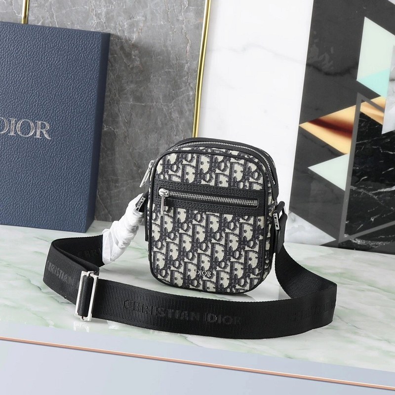 Dior-Style Messenger and Saddle Range in Cowhide or Canvas, Built Around a Compact 9-Inch Format