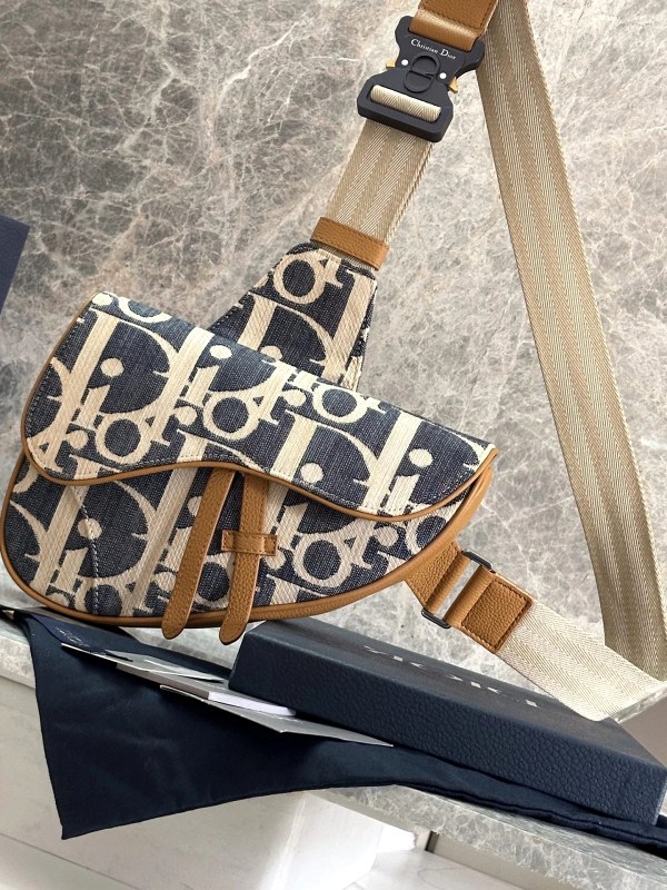 Dior Gray Quilted Cowhide Bag in a Soft, Medium Bucket-Cut Everyday Silhouette