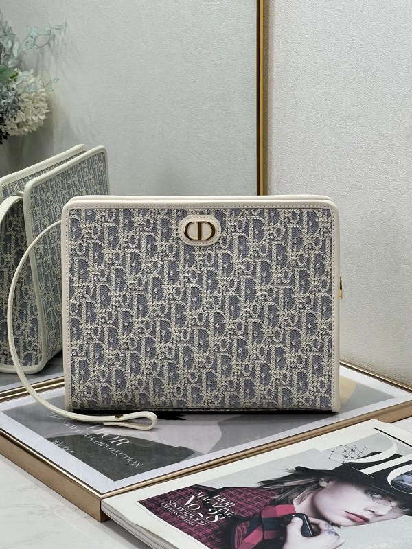 Dior gray Seam line bag