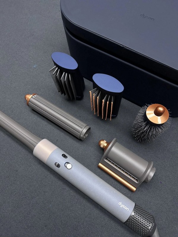 Dyson Airwrap-Style HS05: Straightener, Brush, and Curler in One Prussian Blue Body
