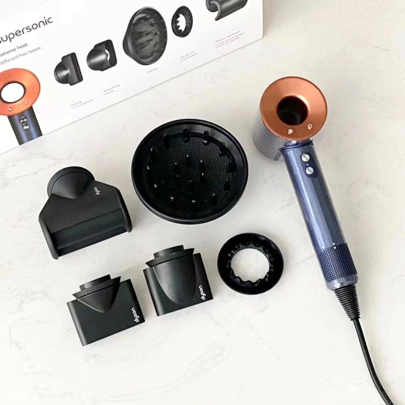 Dyson Supersonic Black Nylon Nozzle Set With Five Magnetic Attachment Types