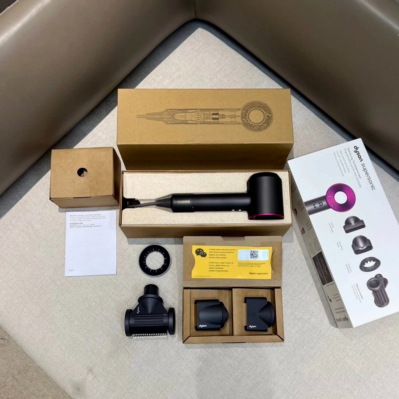 Dyson Supersonic rose multicolor hair dryer — 1600W high-speed, 3 speeds, 12-month shop warranty
